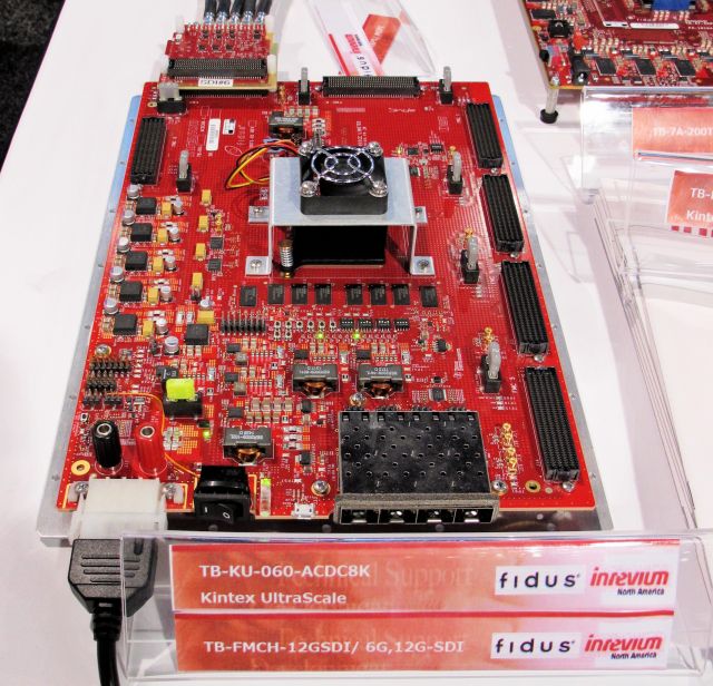 基于Kintex UltraScale FPGA含有7个FMC连接器的大型4K/8K硬件视频开发平台