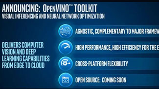 英特尔发布OpenVINO 让开发者在物联网上布局AI模型